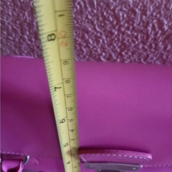 Pegaso Women's Pink Nylon Faux Leather Purse Handb - Picture 7 of 11